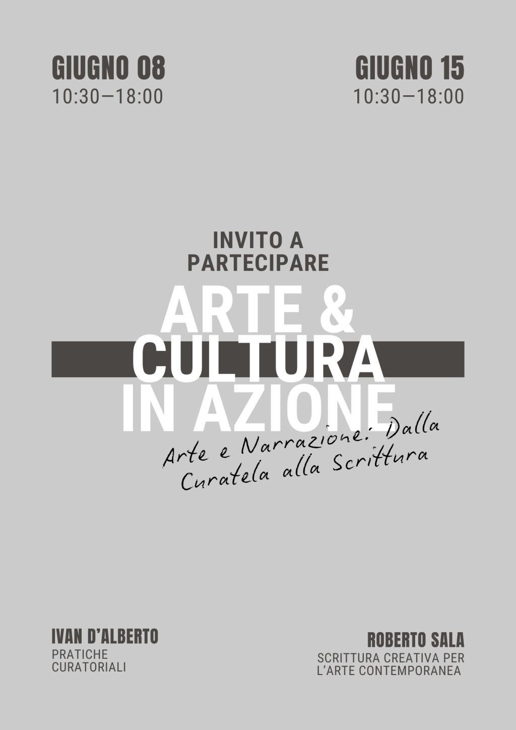 Arte e Narrazione: Dalla Curatela alla&nbsp;Scrittura